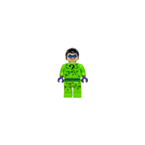 dc comics, batman, gotham, acertijo, riddler, edward nygma, villano, arkham, verde, signos de interrogacion, justicia, minifigura, bloques, huttmarket